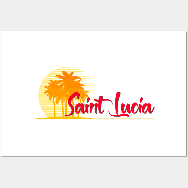 Life's a Beach: Saint Lucia Wall Art by Naves